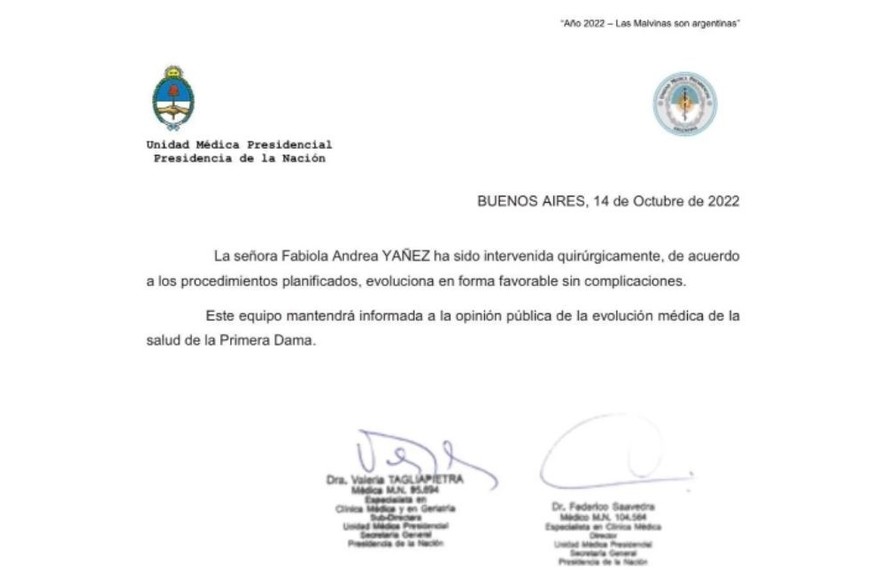 Parte de la Unidad Médica Presidencial.