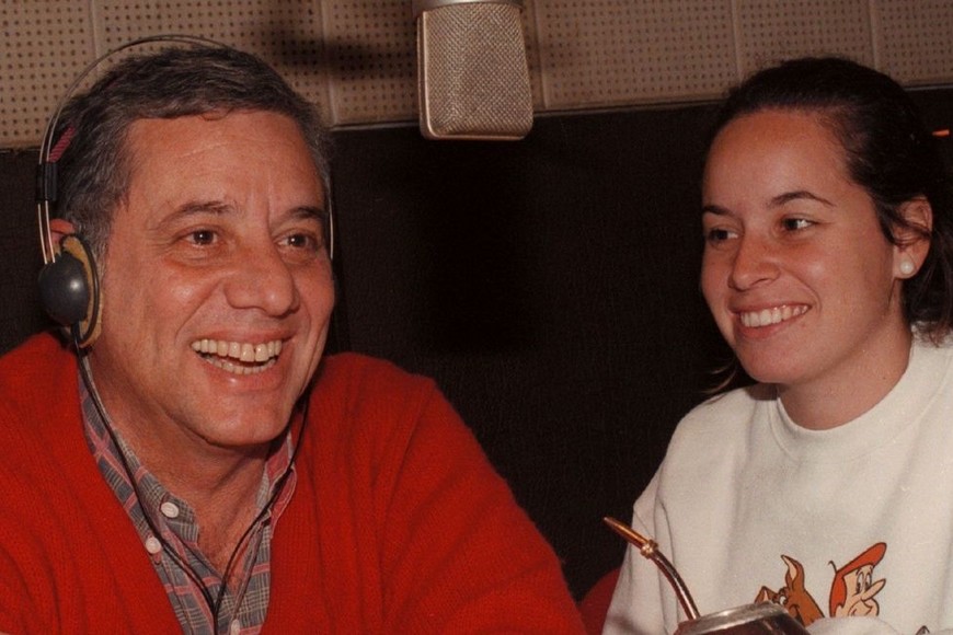 Catania con su hija en 1997. Foto Archivo El Litoral