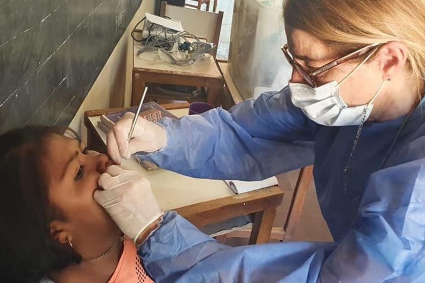 Pediatras, clínicos, odontólogos, ginecólogos, cardiólogos, enfermeras, bioquímicos, forman parte del grupo solidario.  Crédito: Sendero Originario