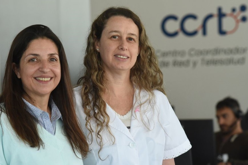 "Construimos un equipo a partir de la experiencia fuerte que significó la pandemia, donde prevalece el compromiso con la gente", afirman Mariana Belotti y María Belén Cattáneo. Crédito: Mauricio Garín