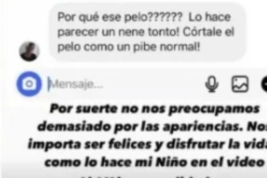 La fuerte respuesta de Juana Repetto a la seguidora que criticó el corte de pelo de Toribio.