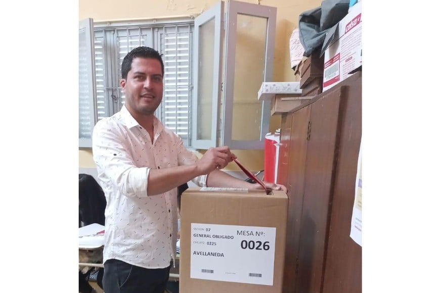 Dito González, candidato de la oposición y referente del Movimiento Evita