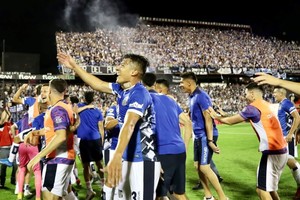 El festejo de los jugadores de la "T". Crédito: Talleres de Córdoba