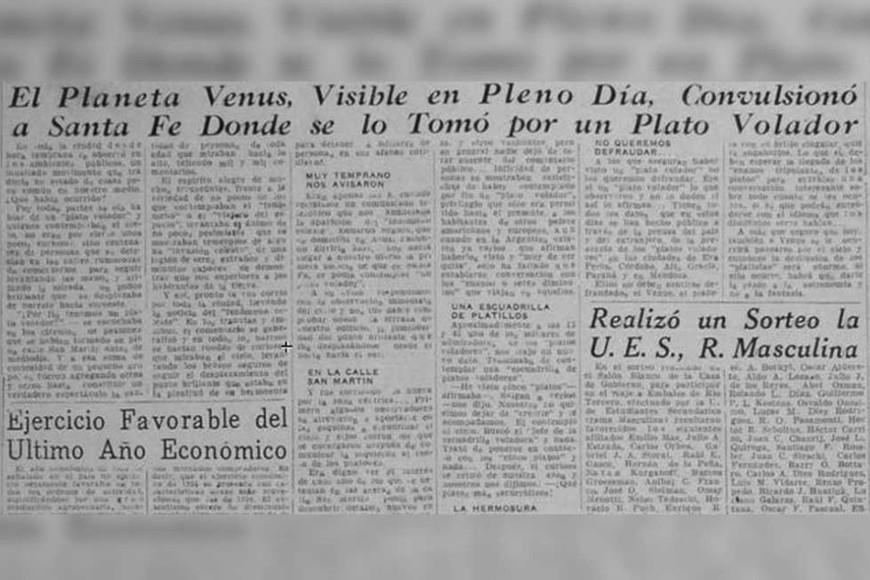 Registro de Diario El Orden, 4 de enero de 1955. Foto: Archivo El Orden / Hemeroteca Digital Castañeda