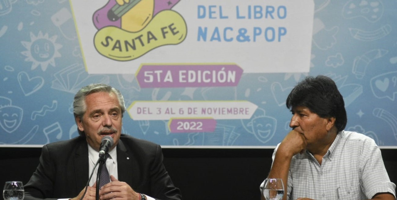 Alberto Fernández junto a Evo Morales en Santa Fe: "Se puede gobernar pensando en la gente"