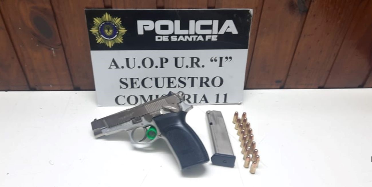 Detenido con una pistola y una  escopeta en barrio María Selva
