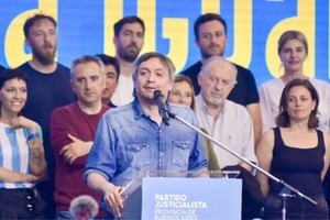 Máximo Kirchner este sábado en el Congreso del PJ bonaerense. Crédito: José Scalzo / NA