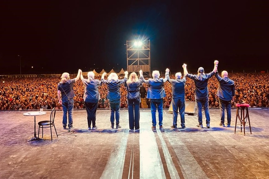 El artista apeló a toda su simpatía y a hablar de futuro, en una noche que sin embargo recorrió todas las dimensiones de la nostalgia.