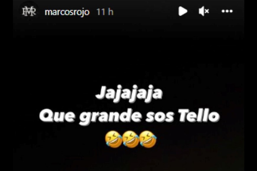 Marcos Rojo en Instagram.