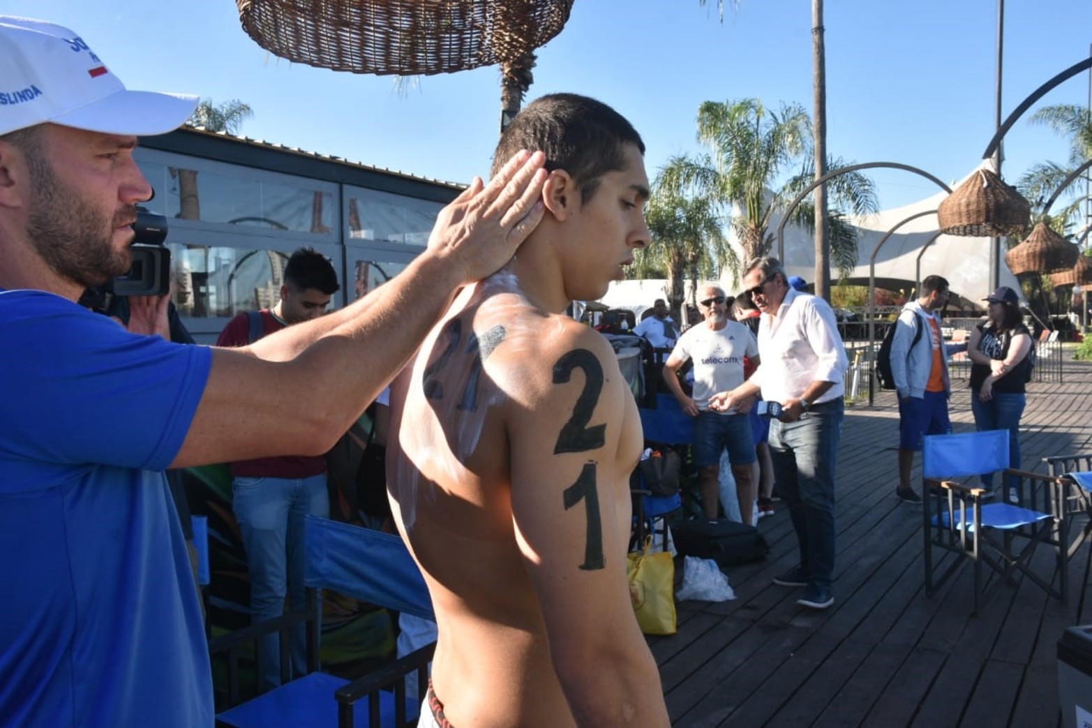 El maratón acuático Santa Fe Coronda vive una nueva edición. Flavio Raina