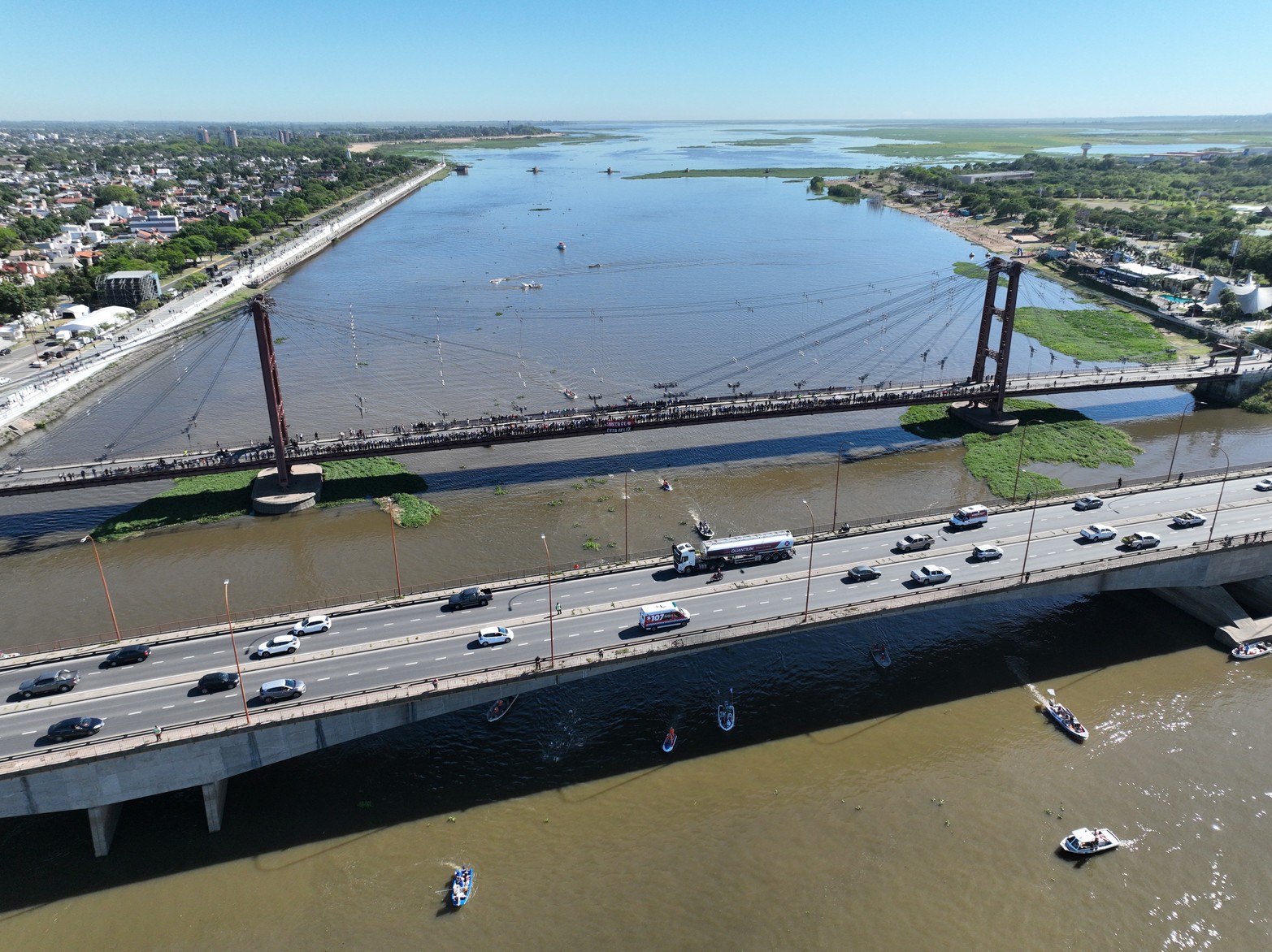 Después de tres años, se volvió a correr el maratón acuático Rio Coronda