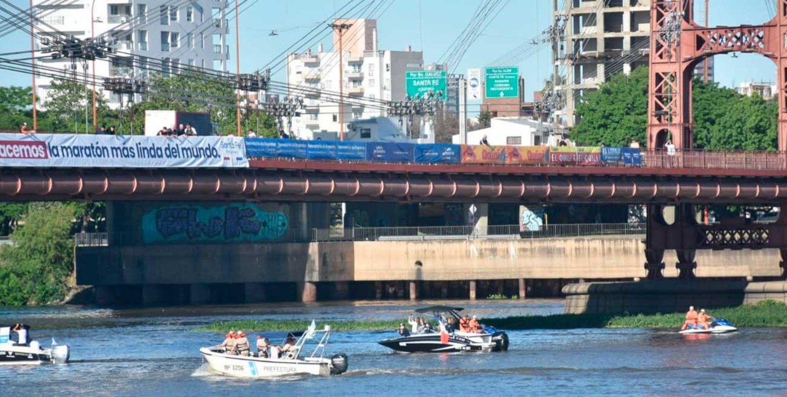 El maratón acuático Santa Fe Coronda vive una nueva edición. Flavio Raina