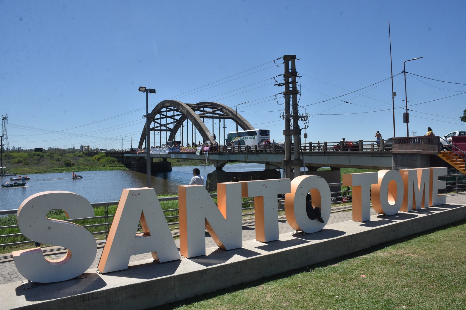 El maratón acuático Santa Fe Coronda vive una nueva edición. Flavio Raina
