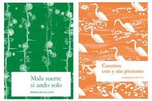 Colección Nordeste de Editorial Palabrava: novela "Mala suerte si ando solo", de Rogelio Alaniz, y libro "Cuentos con y sin pintores", de Enrique Butti.