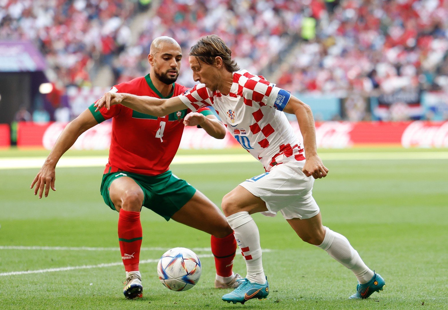 Por el grupo F, Marruecos y Croacia empataron 0 a 0. 