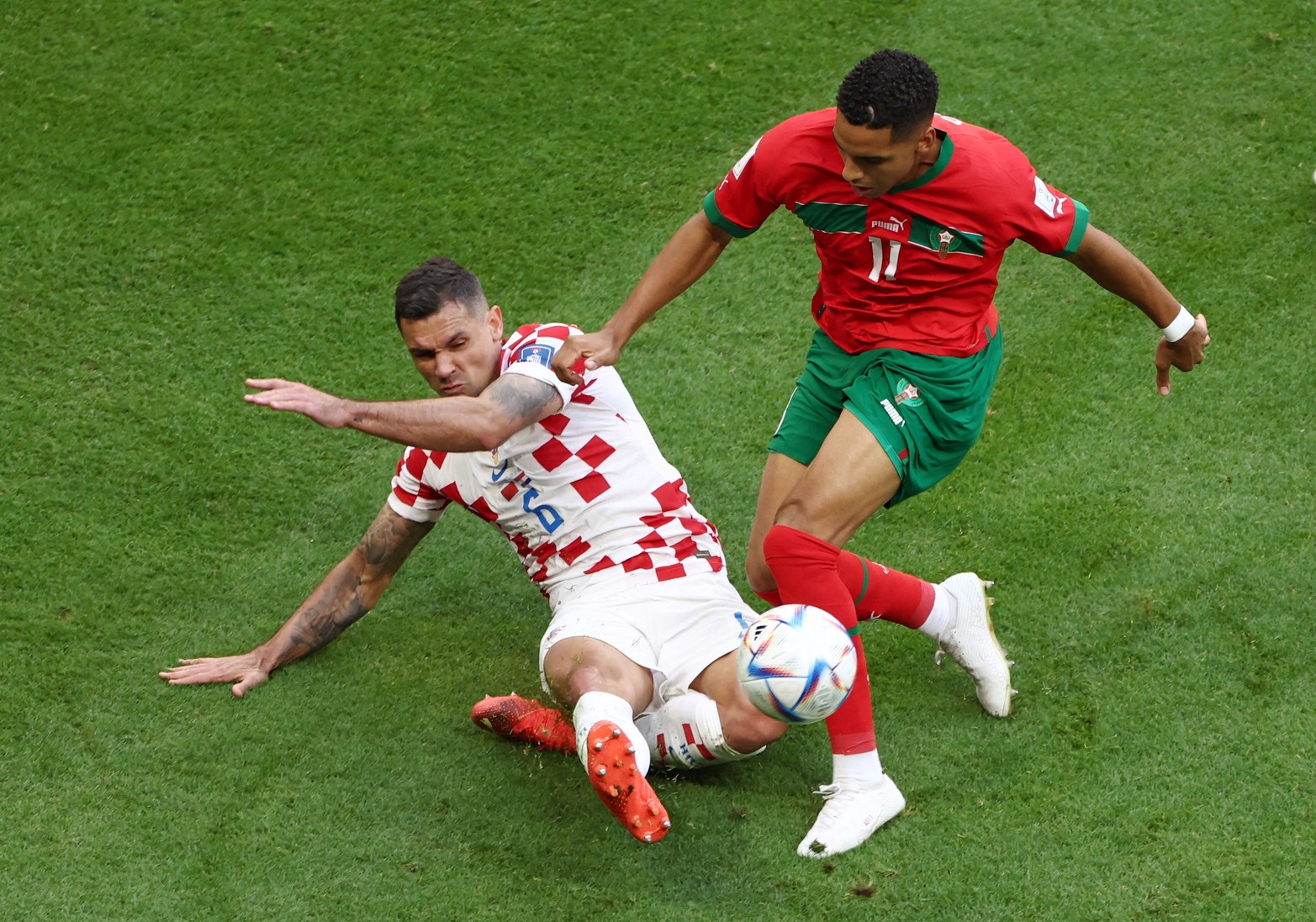 Por el grupo F, Marruecos y Croacia empataron 0 a 0. 