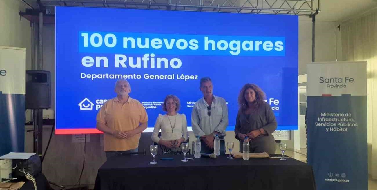Licitaron la construcción de 100 viviendas en Rufino