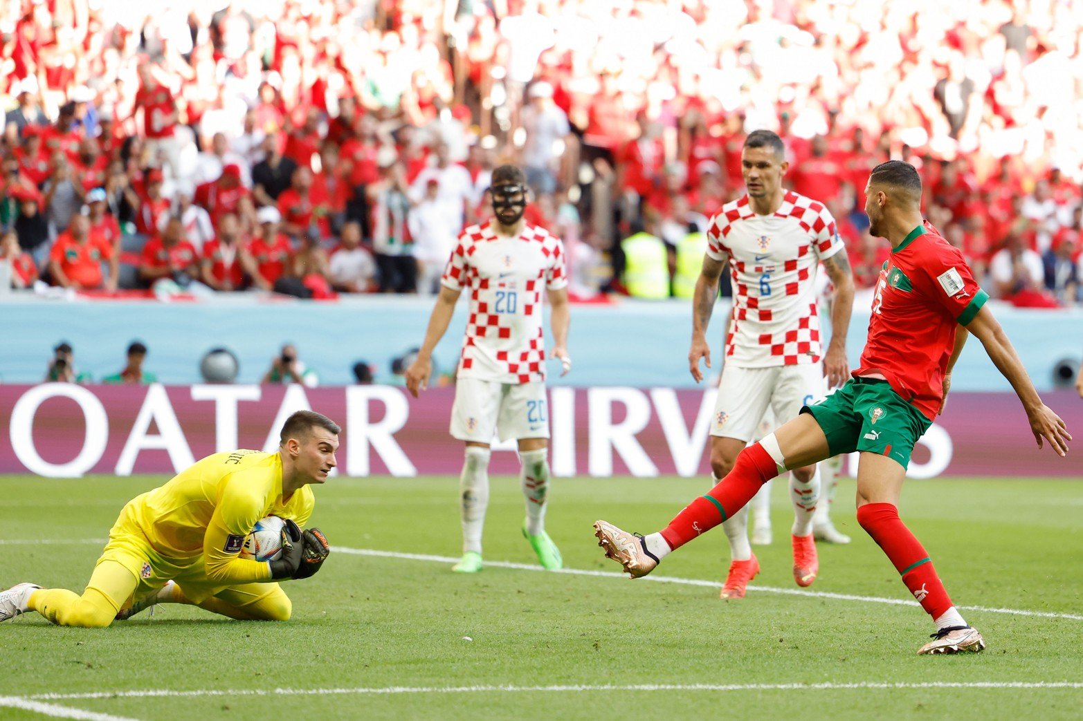 Por el grupo F, Marruecos y Croacia empataron 0 a 0. 