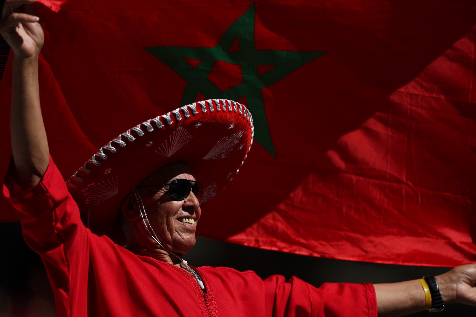 El Mundial de Fútbol que se disputa en  Qatar, brinda este particular color de los hinchas cuando juega cada selección. 
