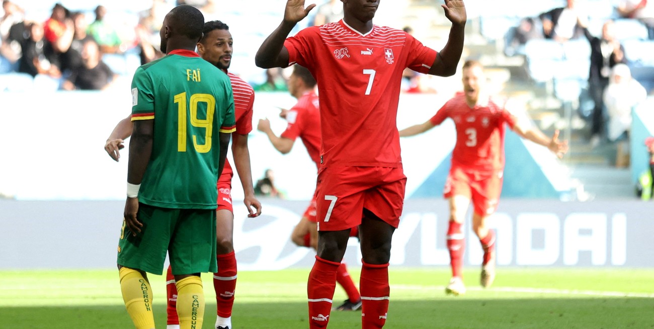 Suiza arrancó con el pie derecho en el Mundial y venció a Camerún