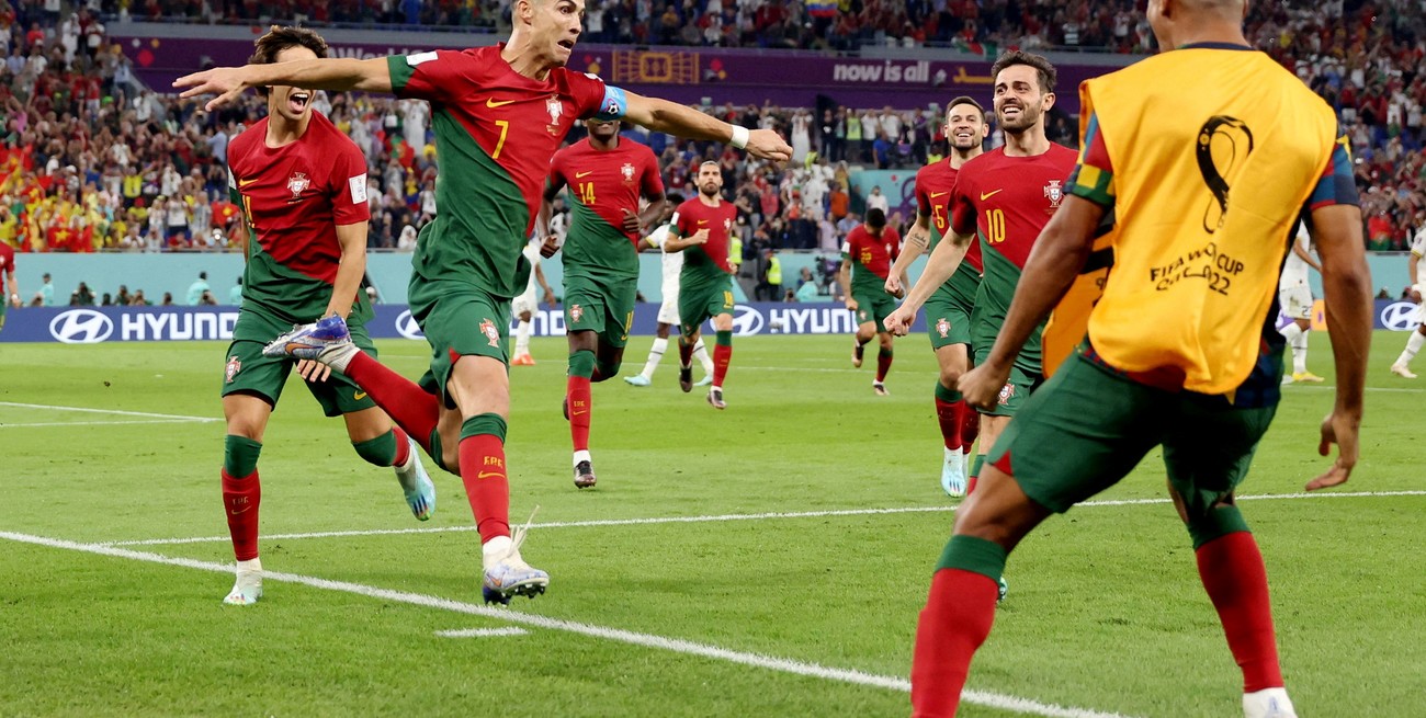 Con récord de Cristiano Ronaldo y sufrimiento, Portugal venció a Ghana 3 a 2