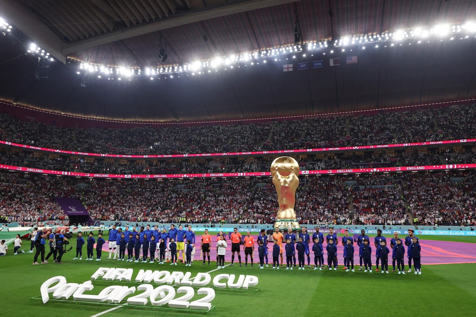 Por la segunda fecha del Grupo B, Inglaterra empató 0 a 0 con Estados Unidos.