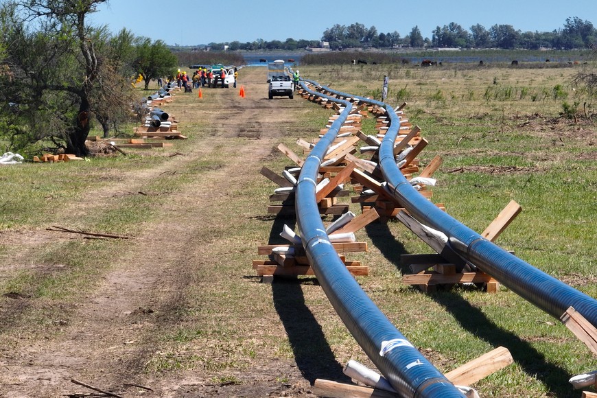 Gasoducto Gran Santa Fe: un mes de trabajo, soldaduras y verificación
