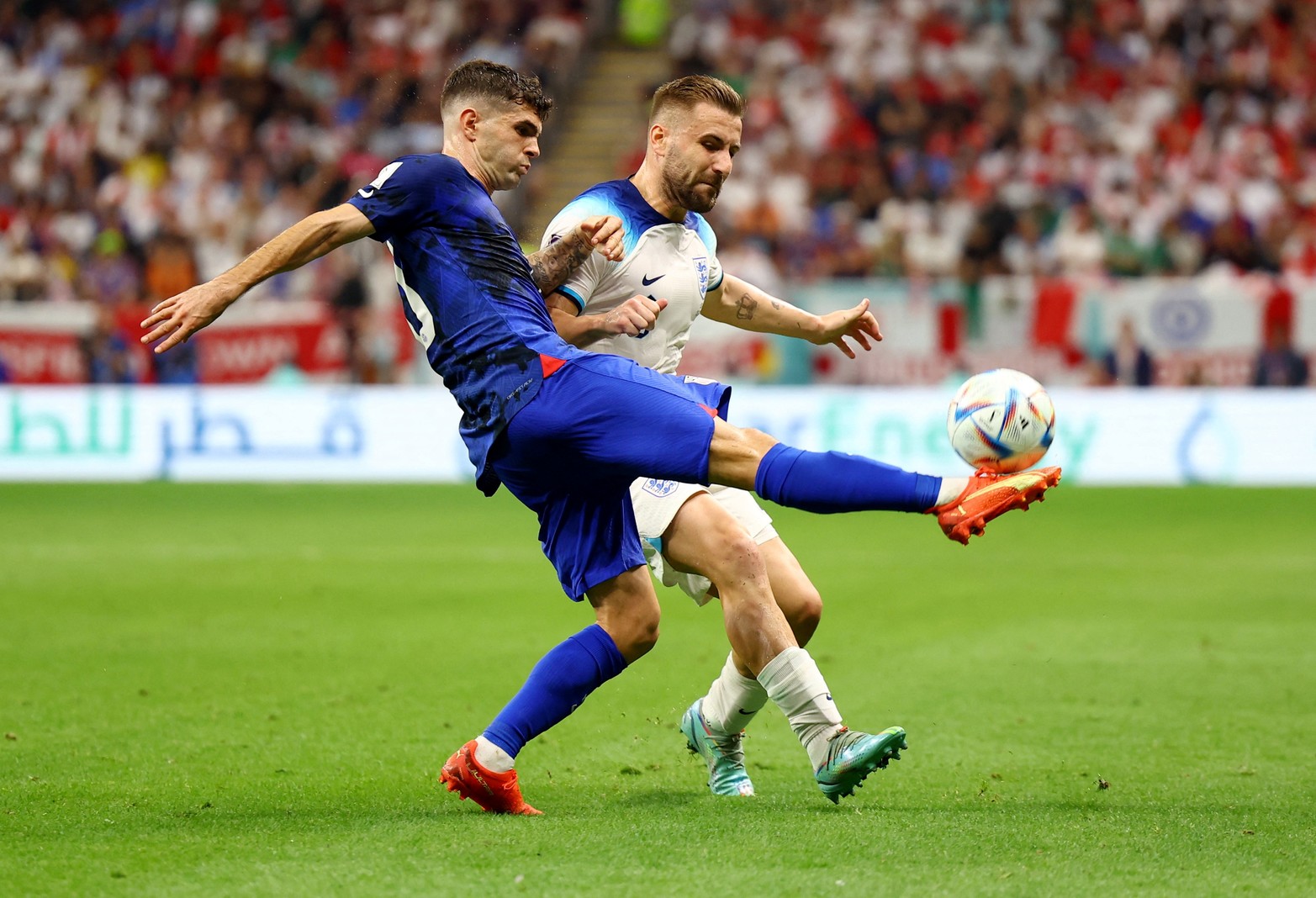 Por la segunda fecha del Grupo B, Inglaterra empató 0 a 0 con Estados Unidos.