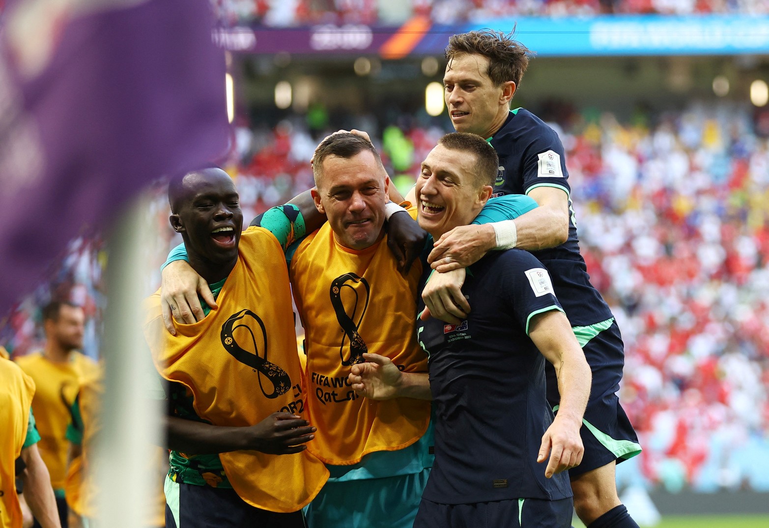 Mitchell Duke festeja su gol. Crédito: Reuters. 