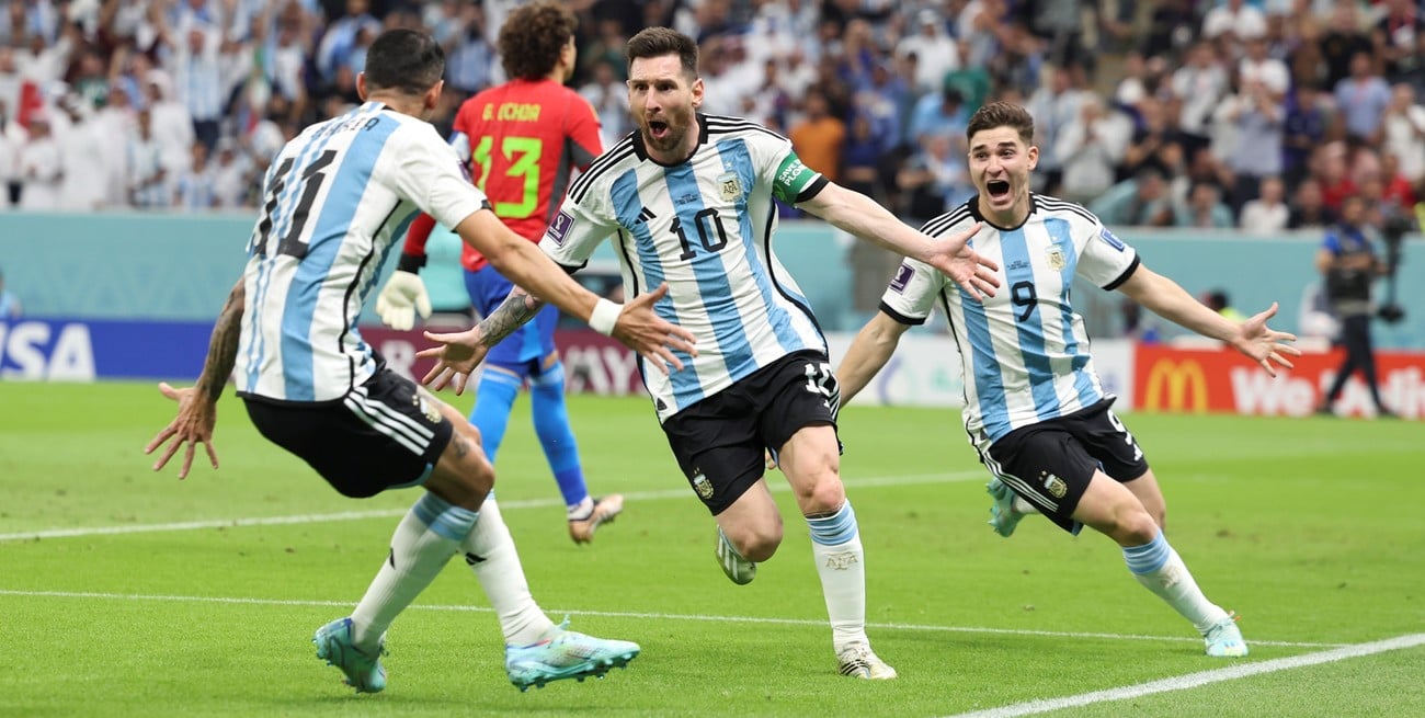 Video: el festejo en el aeropuerto de Ezeiza luego del gol de Messi ante México