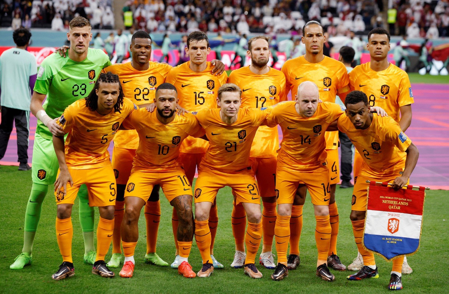 Por el grupo A, y por la tercera fecha, Holanda enfrentó a Qatar.