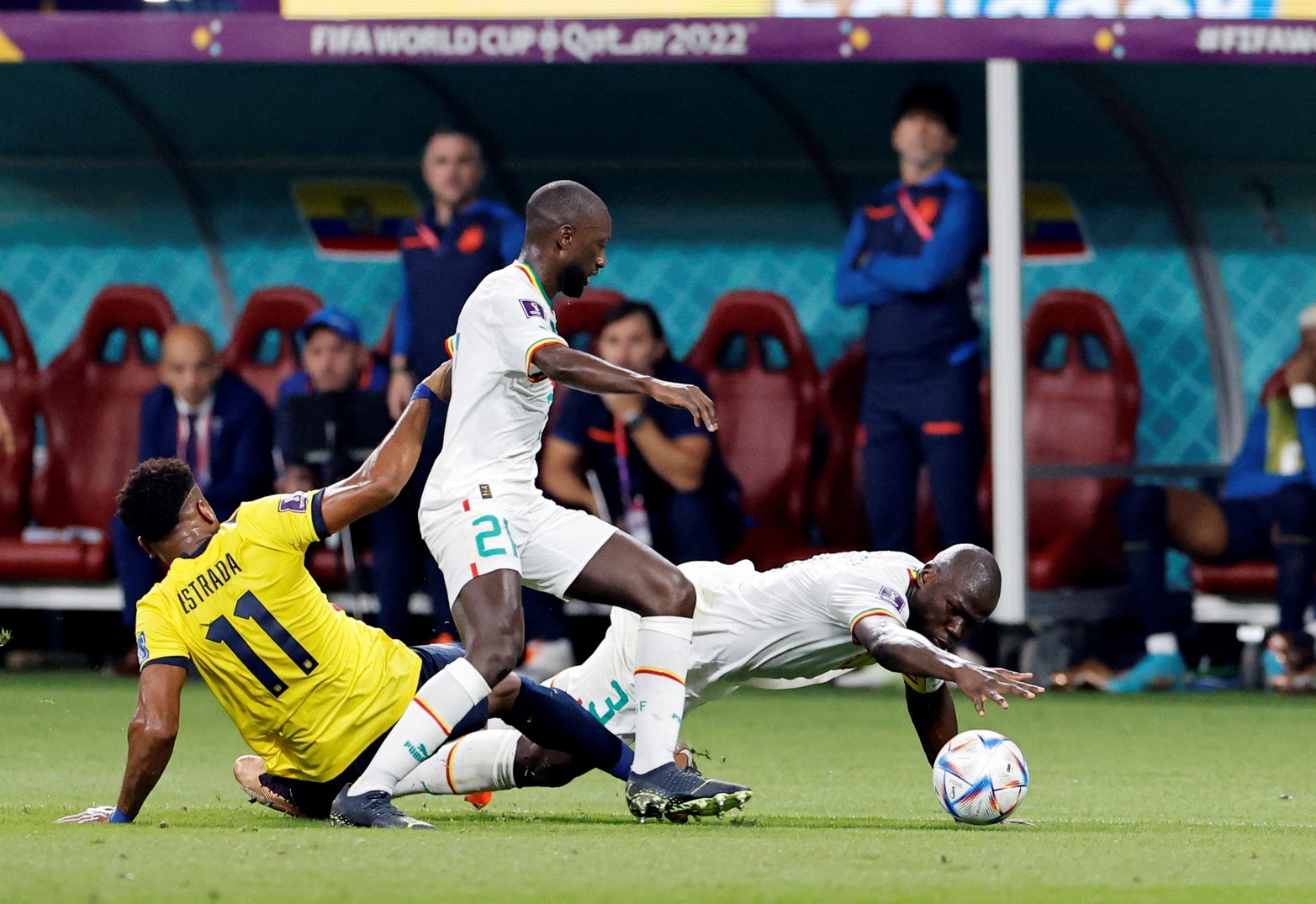Por el grupo A, Ecuador y Senegal juegan por la tercera y última fecha de su grupo.