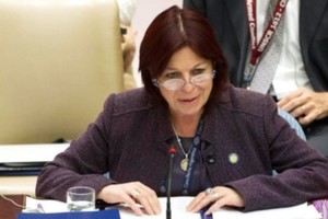 María Cristina Perceval. Se desempeñará hasta el 1° de diciembre como secretaria de Políticas de Igualdad y Diversidad.Créditos: Telam