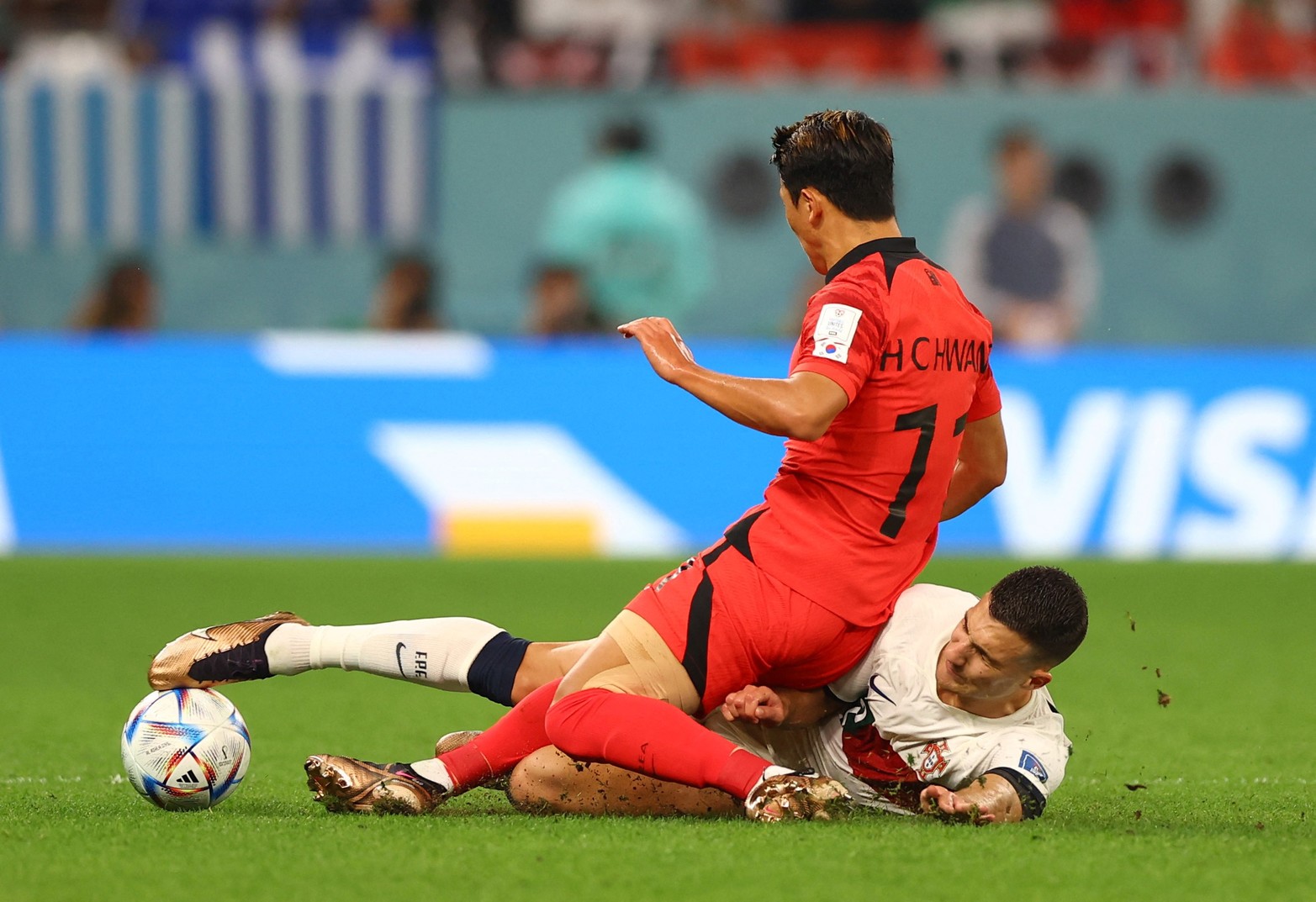 Por el grupo H, tercera fecha Corea del Sur enfrentó a Portugal.