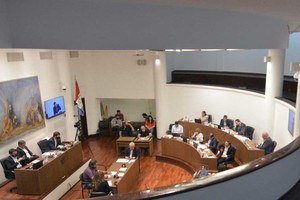 El registro gráfico es del 6 de diciembre de 2021, cuando se trató el Presupuesto 2022. Crédito: Pablo Aguirre