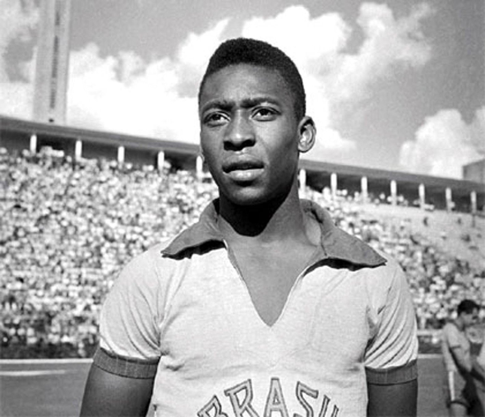 Un joven Pelé en sus inicios.