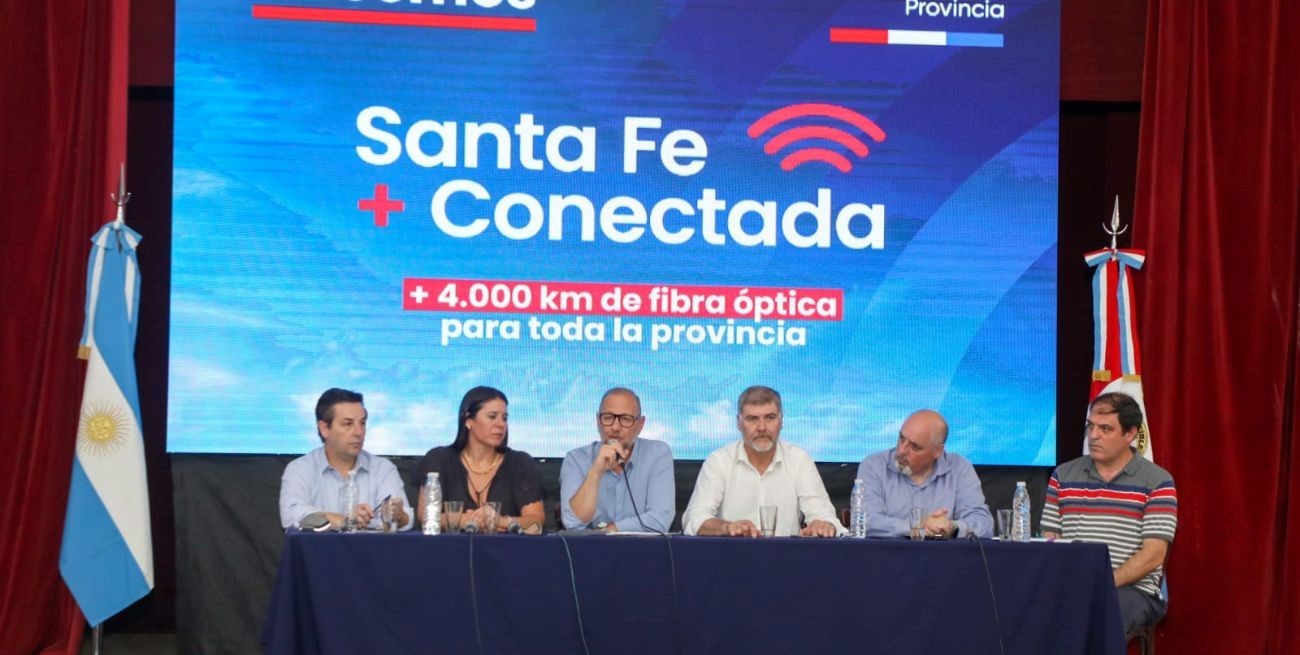 Más de 80 ciudades y pueblos de Santa Fe se suman a contar con fibra óptica