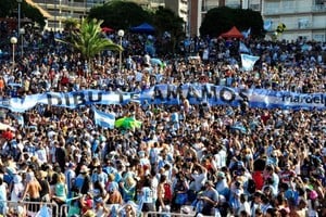 Monumento a San Martín de la ciudad de La Plata.Créditos: Alejandro Moritz/Télam