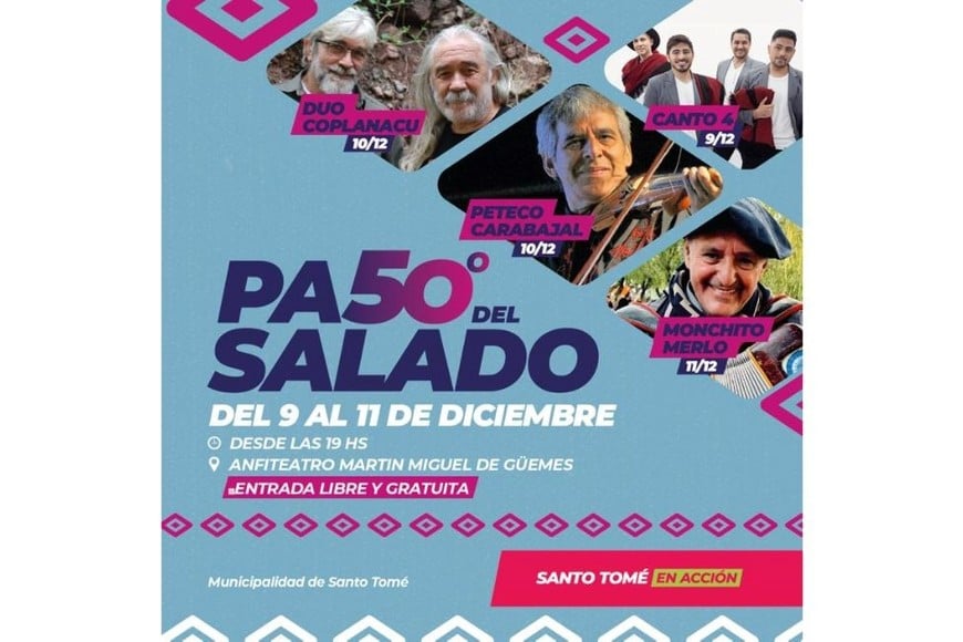 Organiza la Municipalidad de Santo Tomé, a través de la Comisión Municipal de Folklore.