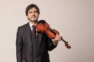 Violinista santafesino de tango Ramiro Gallo.