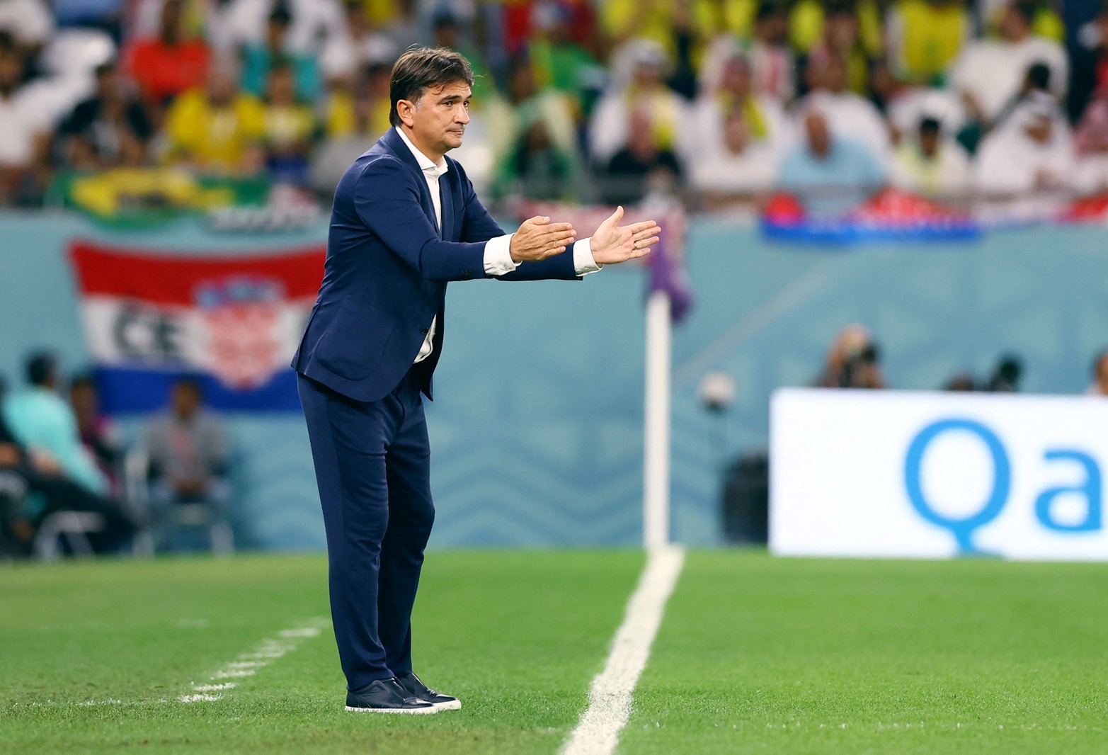 Por la fase de cuartos de final de la Copa del Mundo, Brasil y Croacia juegan su partido.