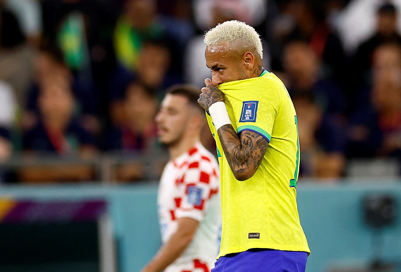 Por la fase de cuartos de final de la Copa del Mundo, Brasil y Croacia juegan su partido.