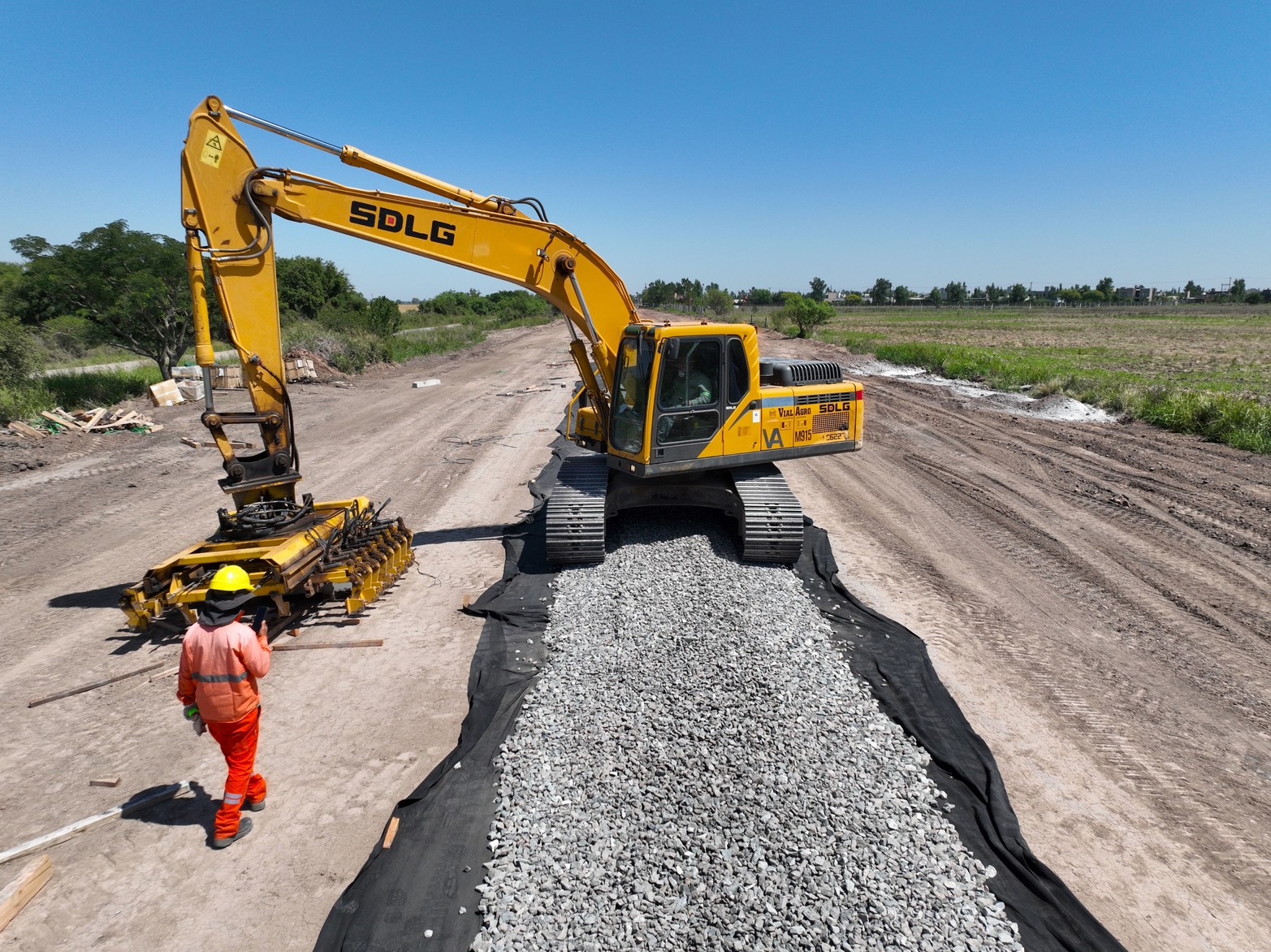 El Litoral recorrió uno de los frente de obra del circunvalar. Crédito: Fernando Nicola