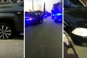 Neumáticos rajados y vidrios rotos, algunas de las consecuencias de los disturbios.