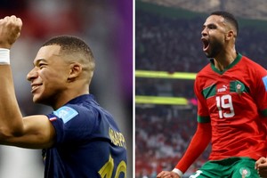 Kylian Mbappé, en busca de su segundo Mundial, y Youssef En-Nesyri, la llave del gol marroquí. Crédito: Reuters