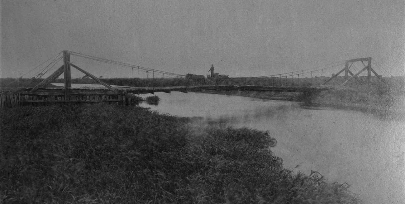 Un antecesor del Puente Colgante tendido en el norte santafesino