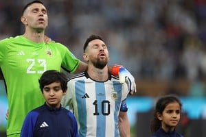 Este martes a las 20hs se realizará el partido de despedida de Lionel Messi de la Selección Argentina. Xinhua/Cao Can
