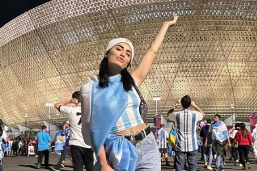 Lali ya presenció los últimos partidos de la Selección Argentina en Qatar 2022.