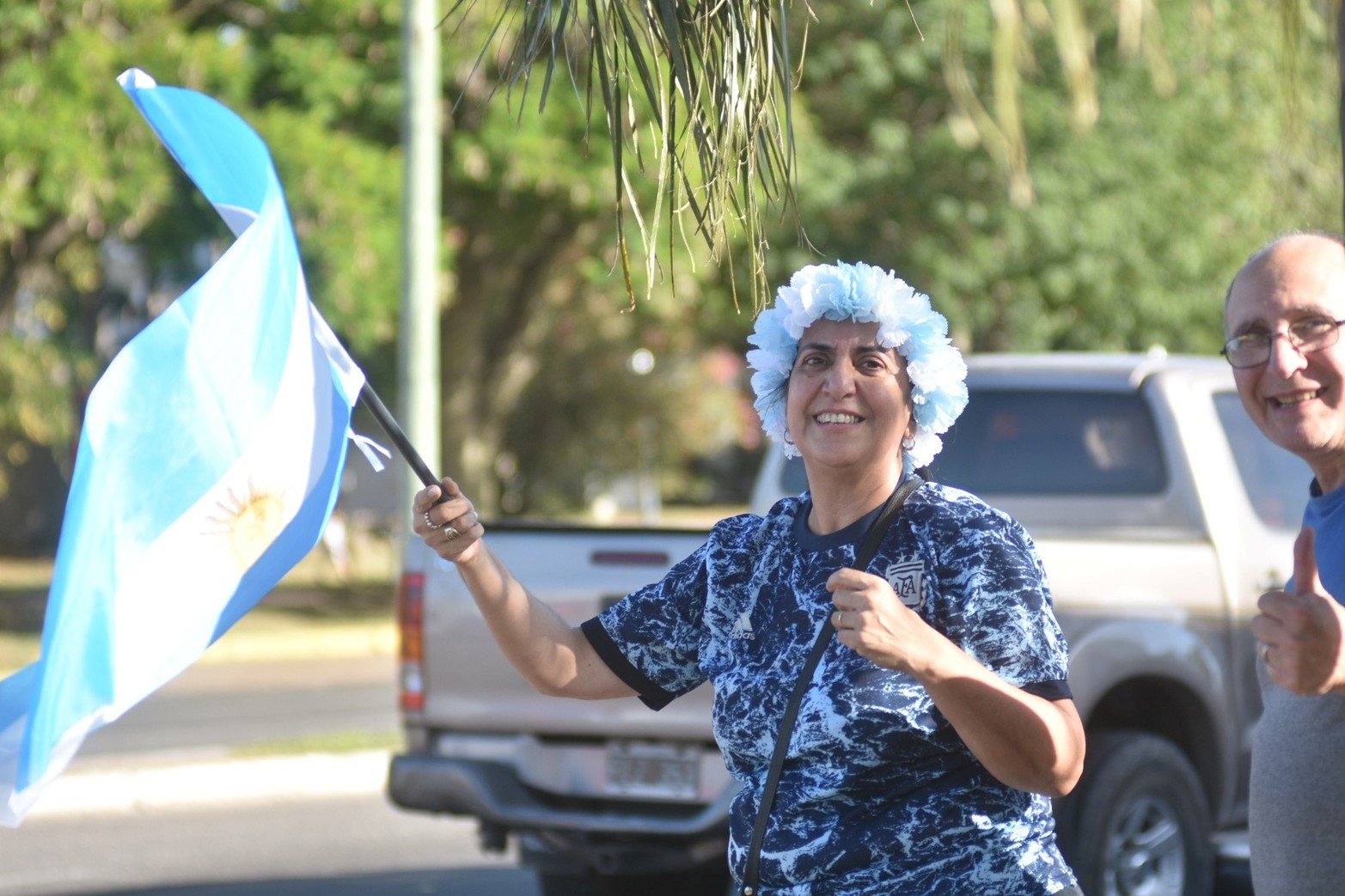 Los festejos en Santa Fe. Argentina campeón mundial luego de 36 años. Foto Pablo Aguirre