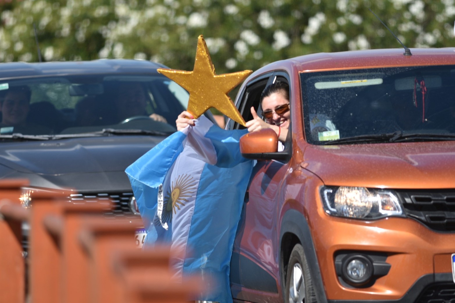 Los festejos en Santa Fe. Argentina campeón mundial luego de 36 años. Foto Manuel Fabatía
